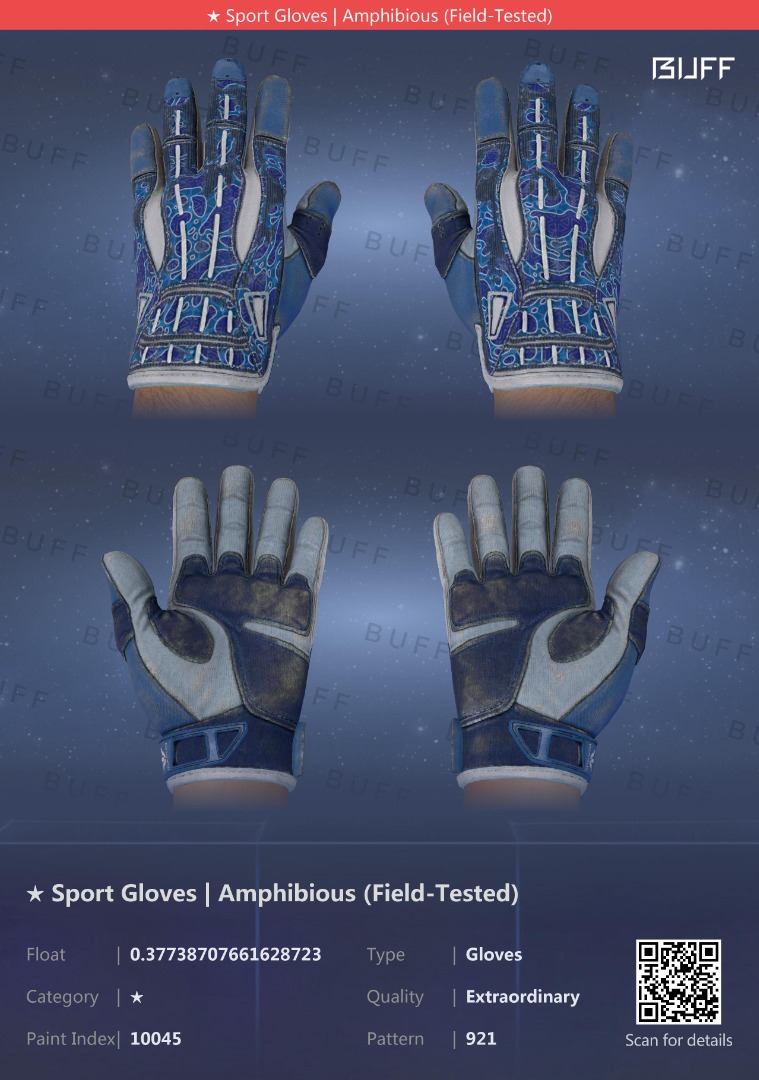 CSGO Sport Gloves Amphibious (FieldTested), Video Gaming, Gaming