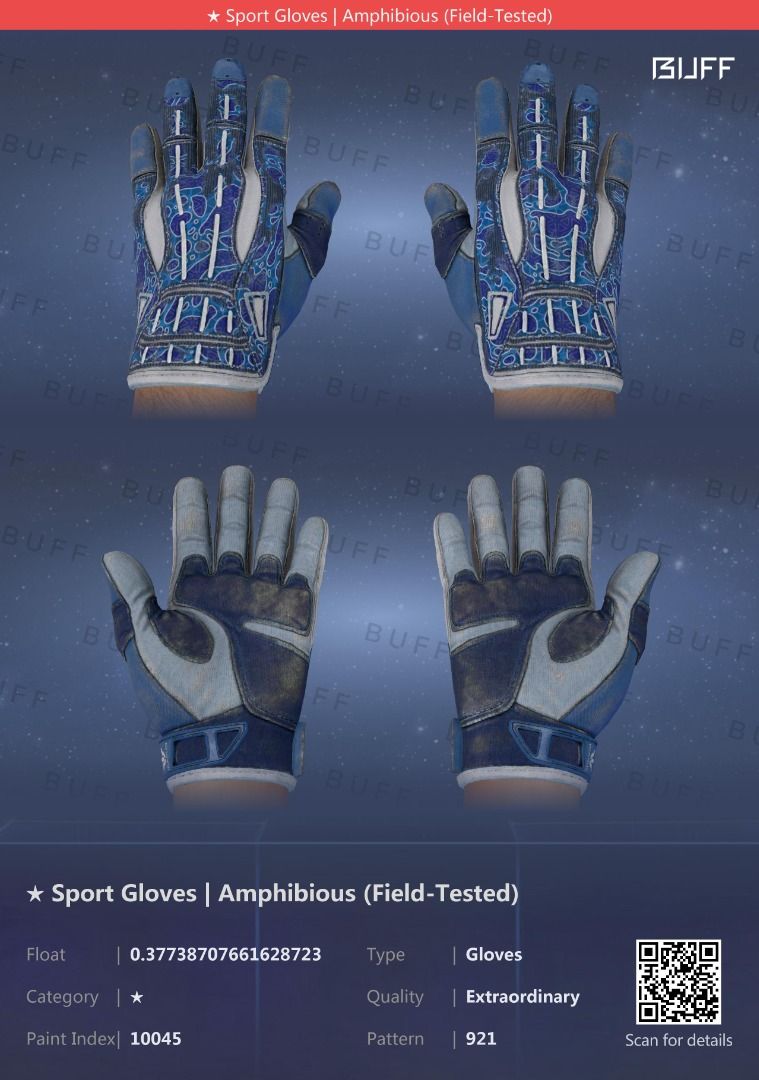 CSGO Sport Gloves Amphibious (FieldTested), Video Gaming, Gaming