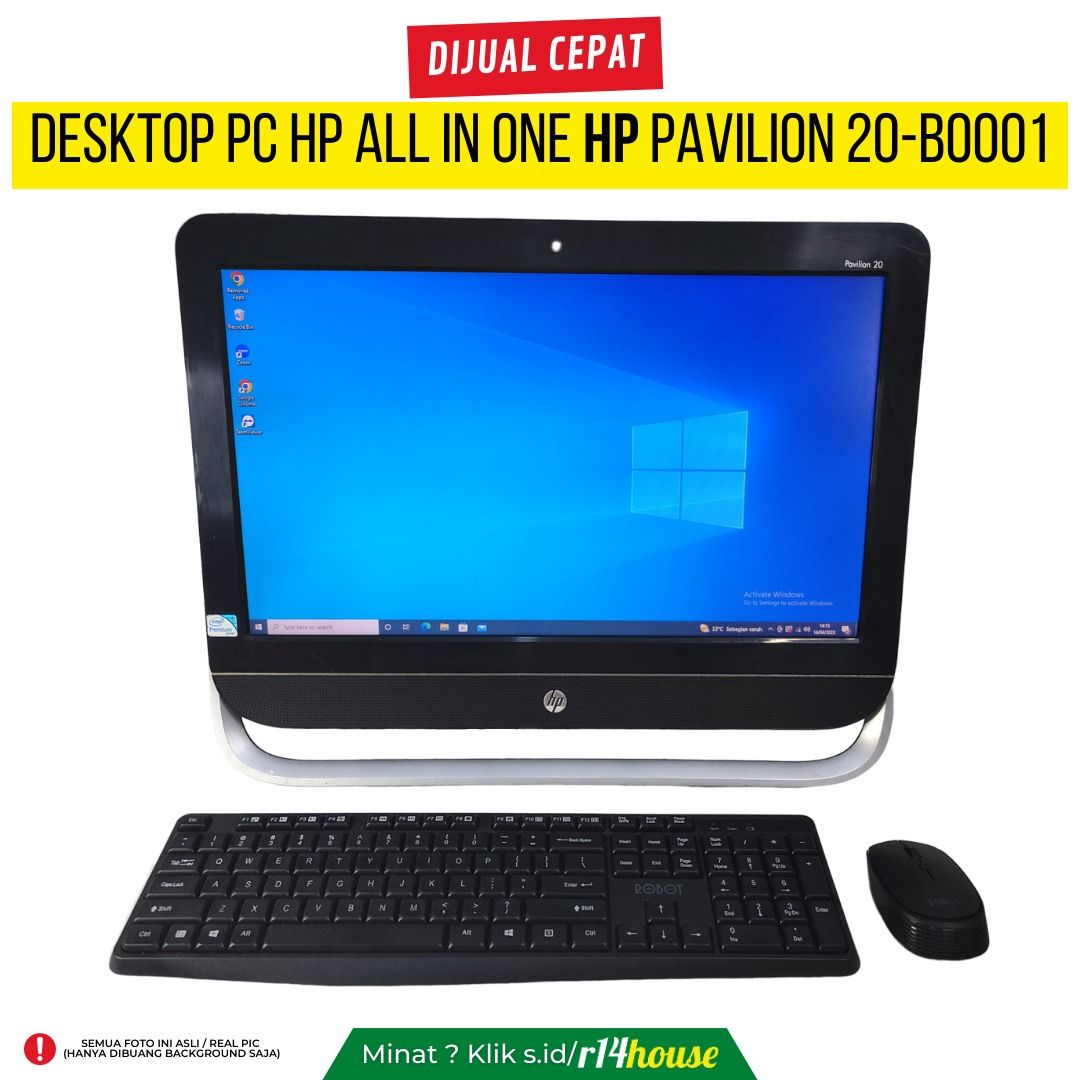 DESKTOP PC HP ALL IN ONE HP PAVILION 20B0001 (MATI PERLU SERVICE) on