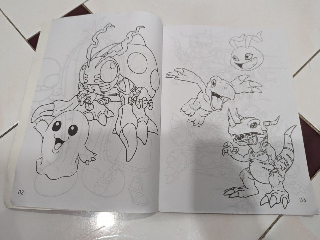 DIGIMON Digital Monsters, Coloring and Activity Book - DARING DIGIMONS