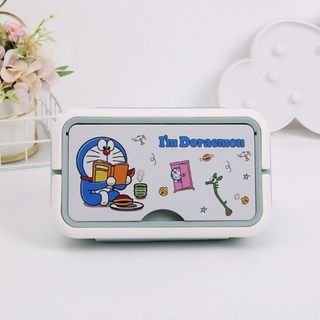 日系Doraemon多啦A夢大容量飯盒手提分隔餐盒便當盒學生上班族午餐盒有現貨