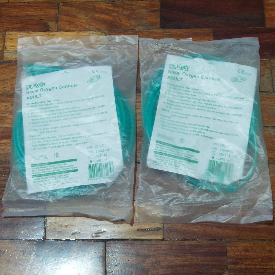 Dr. Kelly Latex Free Adult Nasal Oxygen Cannula, Health & Nutrition, Medical Supplies & Tools on