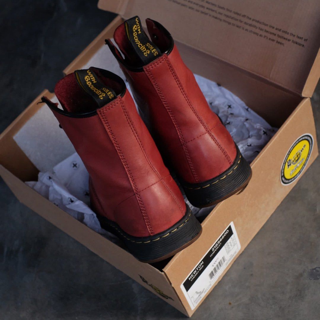 dr martens newton cherry
