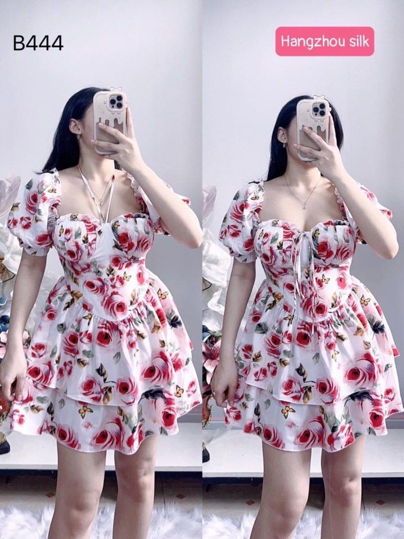 Floral dress new arrivals outfit for debut