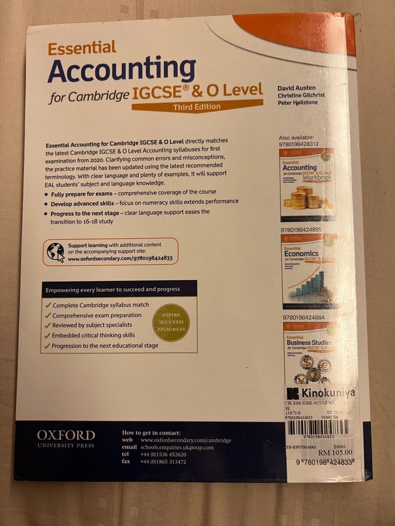 Essential Accounting for Canbridge IGCSE & O Level (3rd), Hobbies