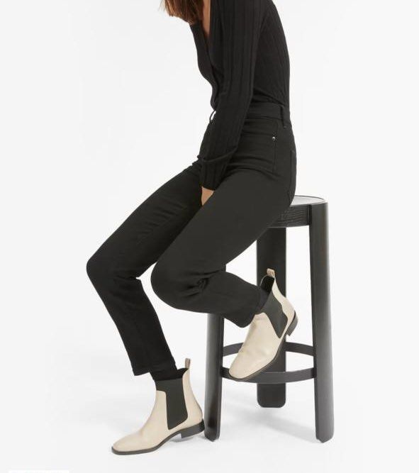 Everlane square toe chelsea boot review store
