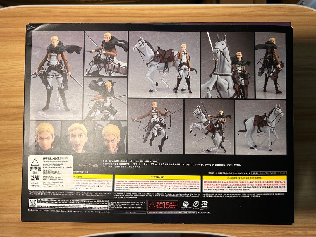 Figma Erwin Smith Attack on Titan (Category: Figurines & Statues) located in Malabon City. Submitted by xinshunn (Listing ID 1238648520, Image 2). Description: MISB Slightly negotiable! MOP: GCash MOD: Lalamove/Grab at buyer's expense Loc: Malabon Send a message for more info or pics, thanks!.