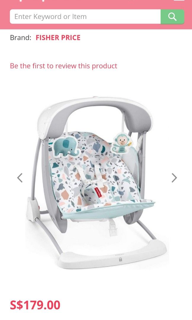 Fisher price take along swing sales