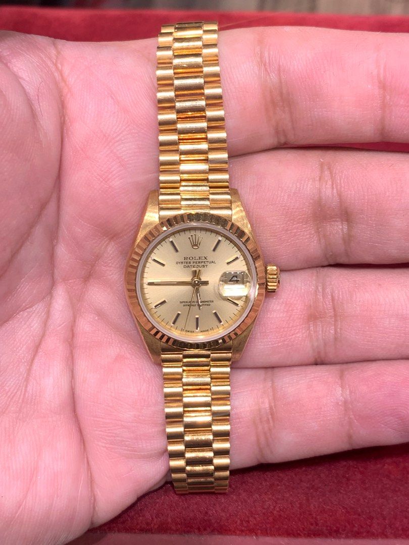 Ladies gold rolex for sale hot sale