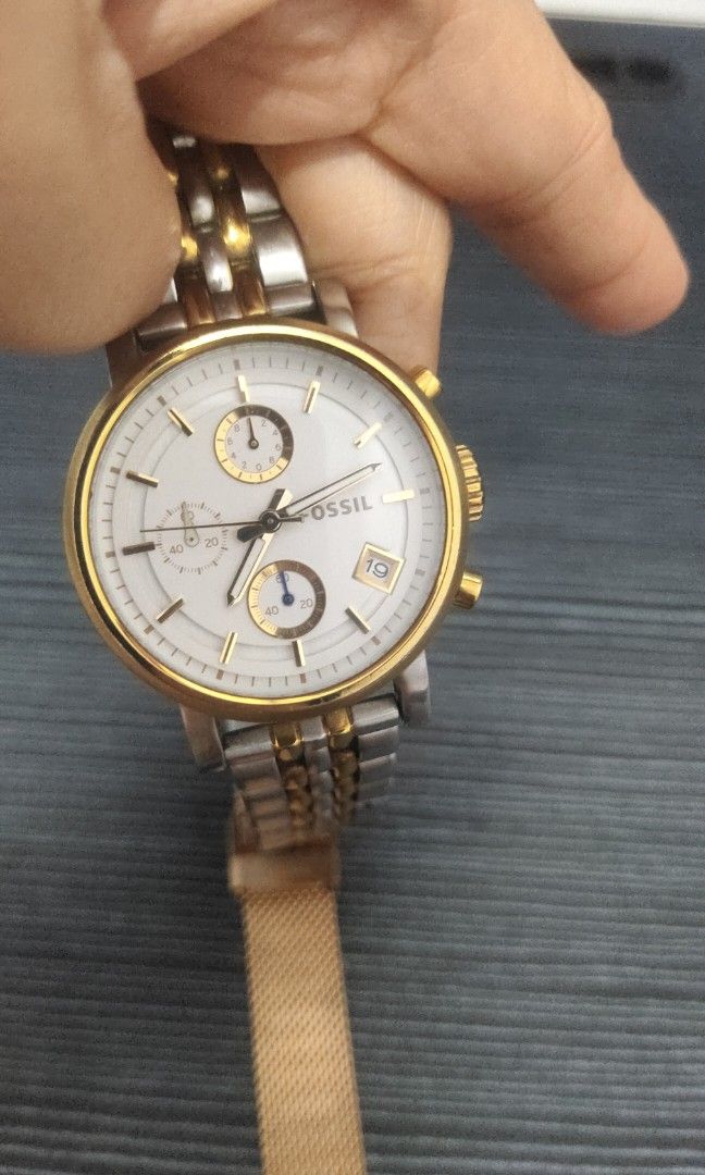 Fossil ES 3746 originalllllll Fesyen Wanita Jam Tangan di Carousell