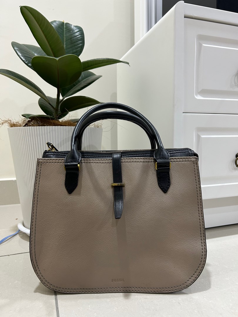 Fossil women ryder leather top Handle satchel