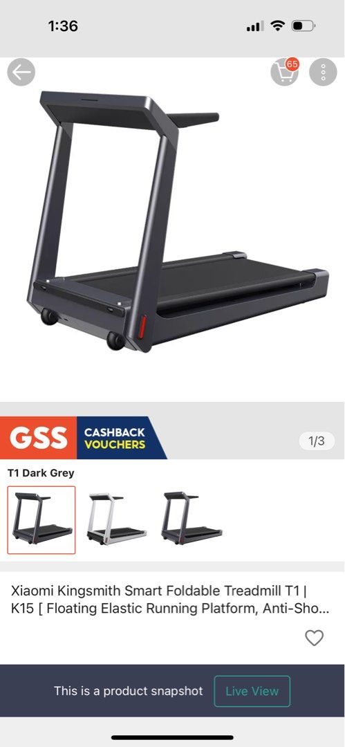 Free Xiaomi Kingsmith Foldable Treadmill Sports Equipment