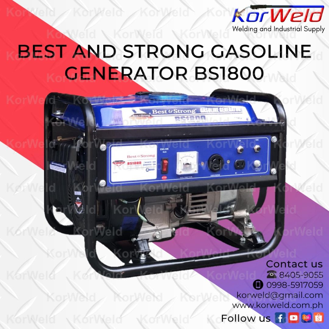 Gasoline Generator BS1800 - Best and Strong, Commercial & Industrial ...