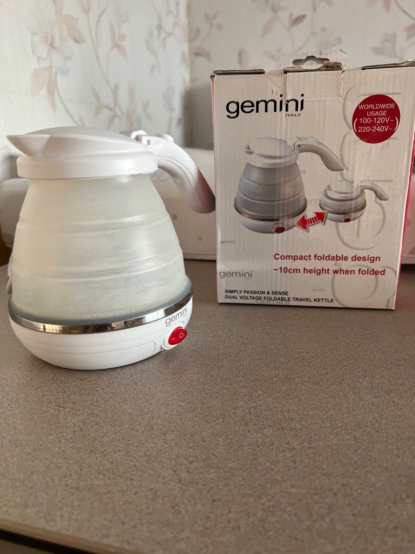 Gemini dual voltage foldable travel kettle gkt750 hotsell
