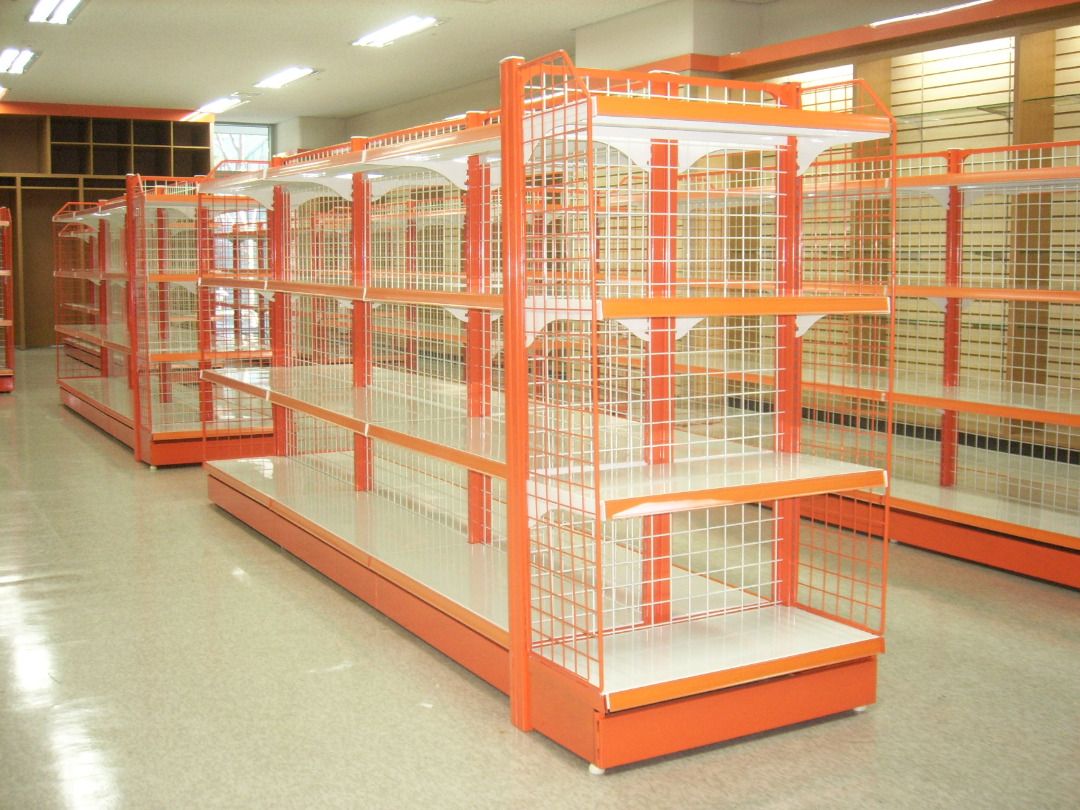 Gondola grocery racks display heavy duty commercial store racks display