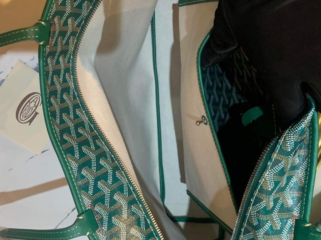 Goyard Green Goyardine Artois MM Bag – The Closet