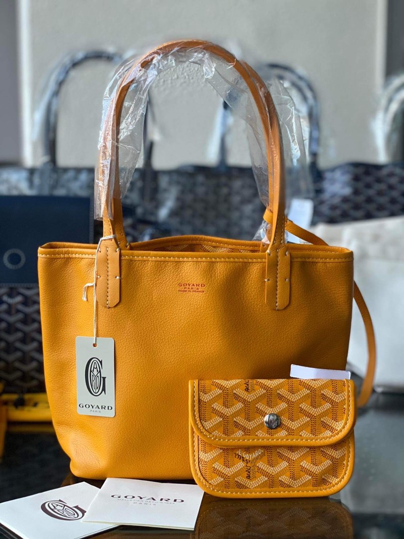 GOYARD Mini Anjou in Beige/Apricot, Luxury, Bags & Wallets on Carousell