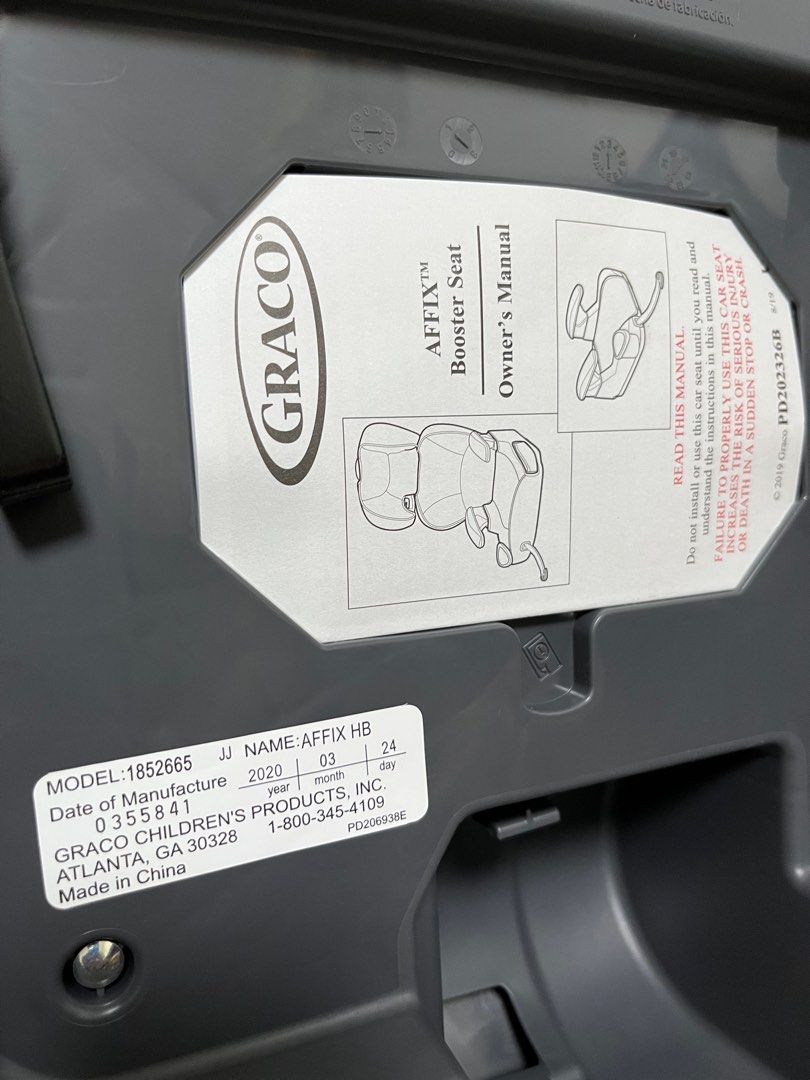 Graco Newborn Baby Toddler Child Car Seats Affix Highback Booster
