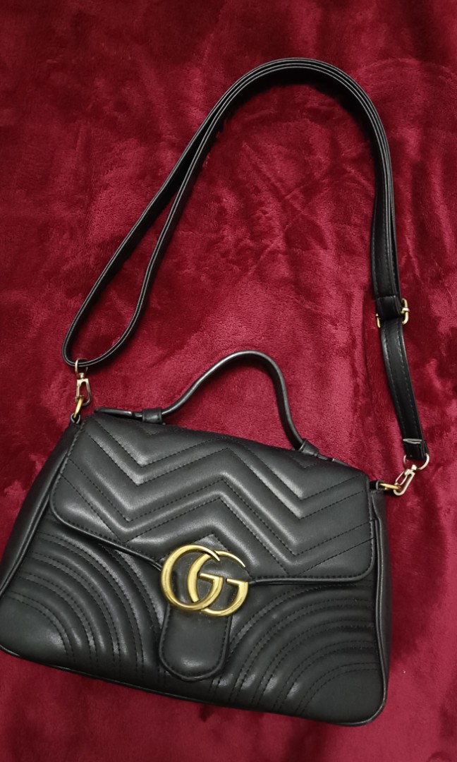 Gucci Marmont Top Handle, Luxury, Bags & Wallets on Carousell