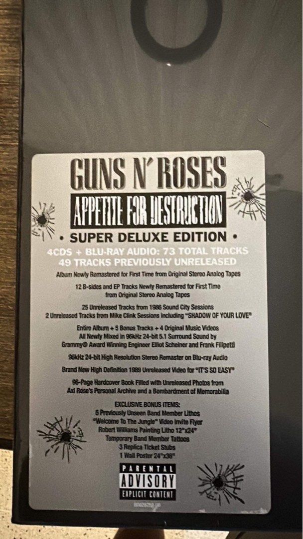 Guns N Roses Super Deluxe Edition, Hobbies & Toys, Music & Media, CDs & DVDs on Carousell