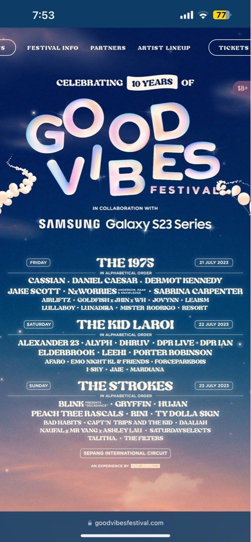 3 Days pass GVF (Good Vibes Festival), Tickets & Vouchers, Event