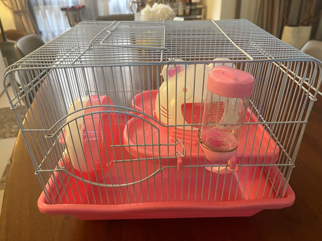 Hello kitty hamster cage, Pet Supplies, Homes & Other Pet Accessories
