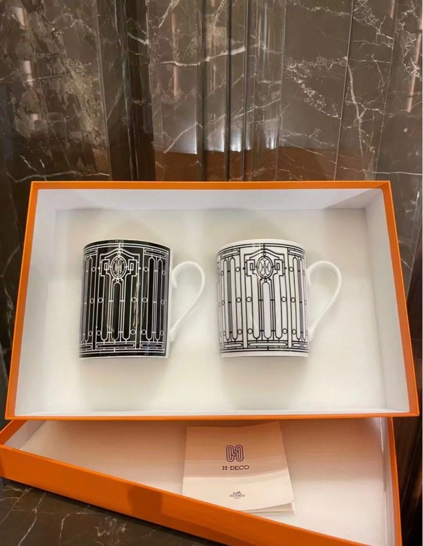 Hermes H Deco mug set, Furniture & Home Living, Kitchenware & Tableware