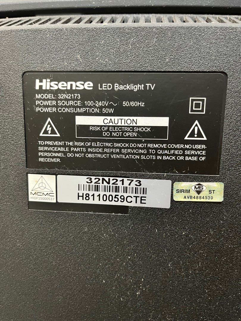 Hisense LED backlight TV, TV & Home Appliances, TV & Entertainment