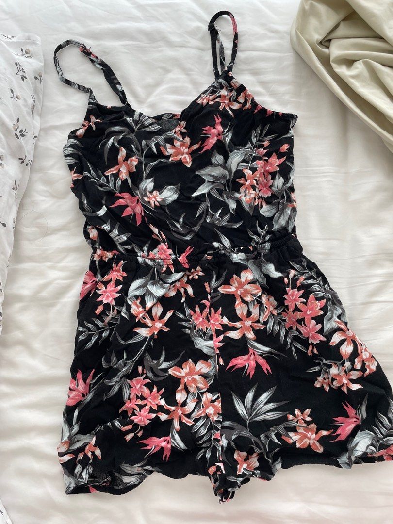 H&m clearance floral romper