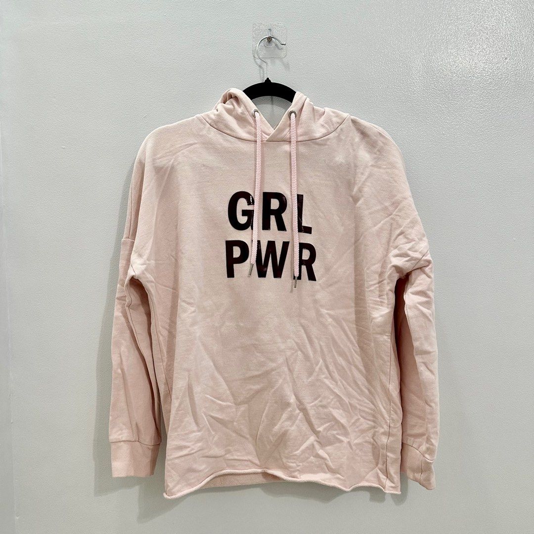Pink h discount and m hoodie