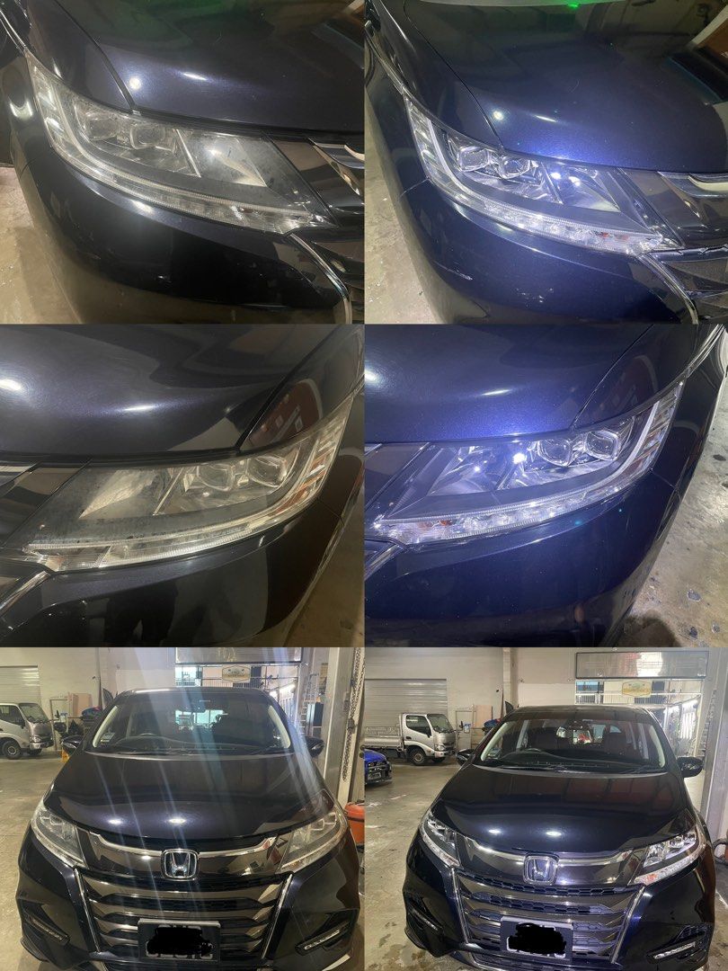 Honda ODYSSEY Headlights Polishing, Car Accessories, Car