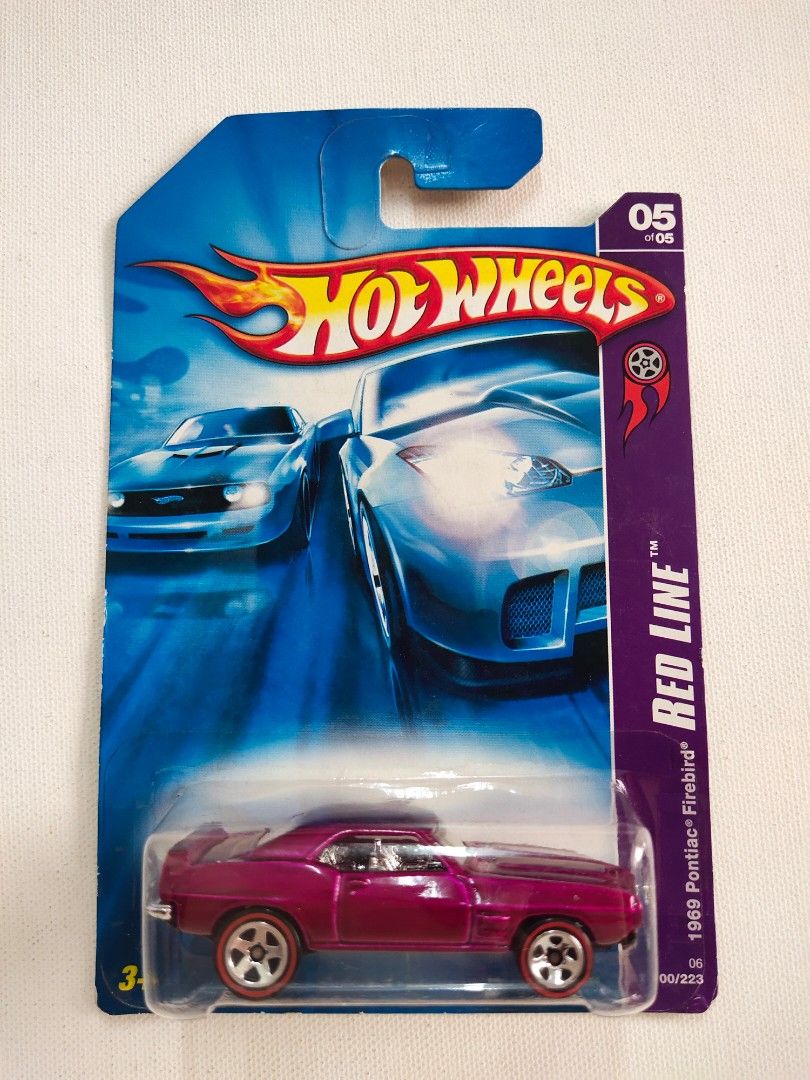 Hot wheels 1969 shop pontiac firebird red line