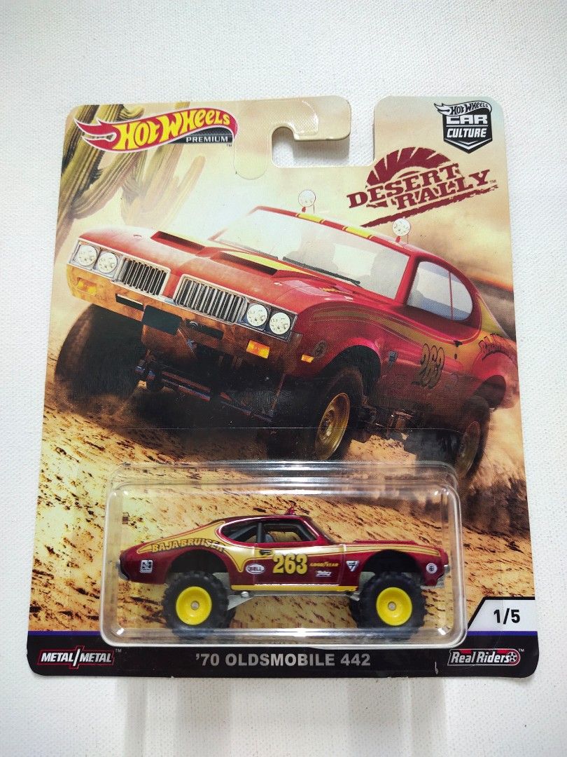 Hot Wheels Desert Rally '70 Oldsmobile 442, Hobbies & Toys, Toys