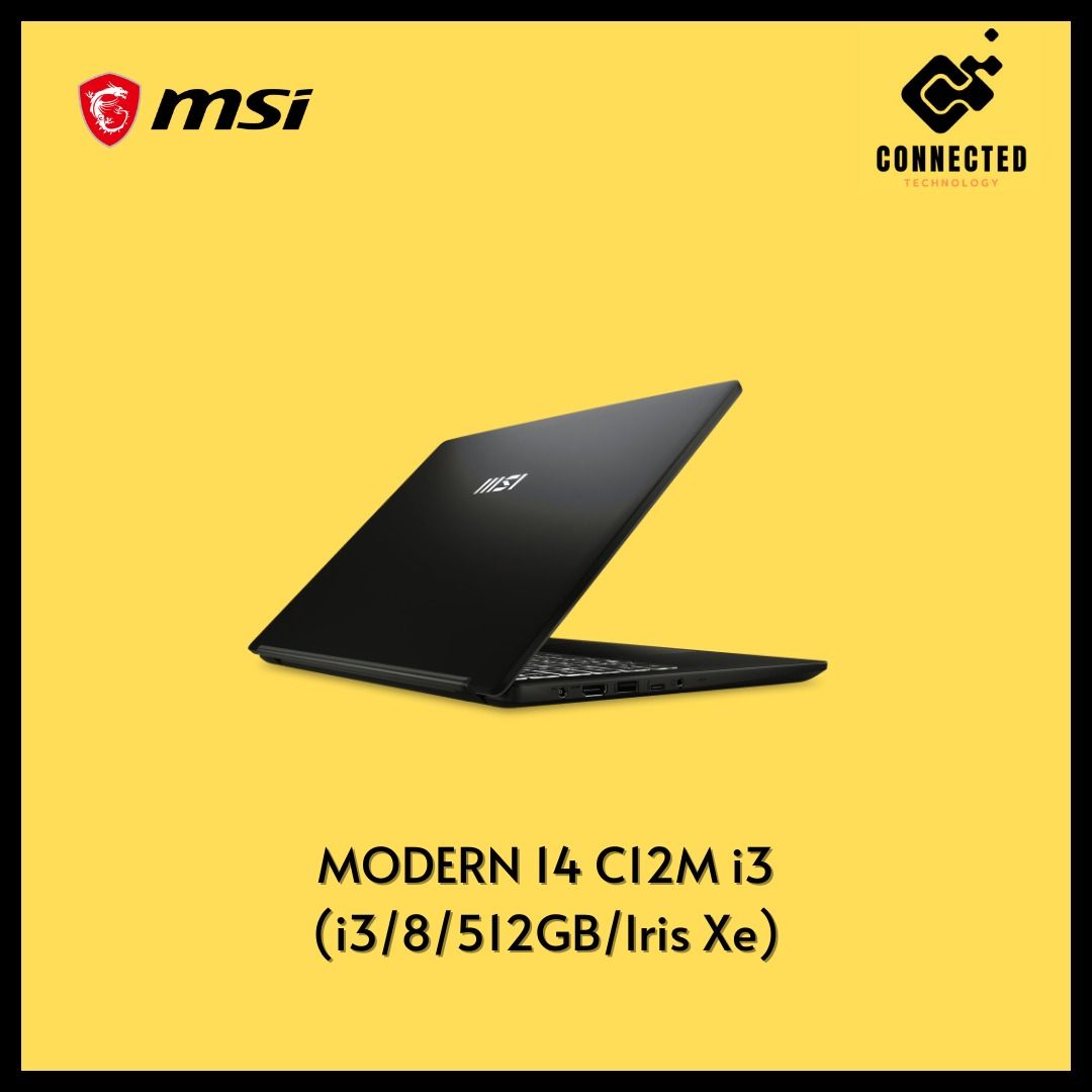 i3最抵] MSI Modern 14 C12M i3 (i3/8/512), 電腦＆科技, 手提電腦