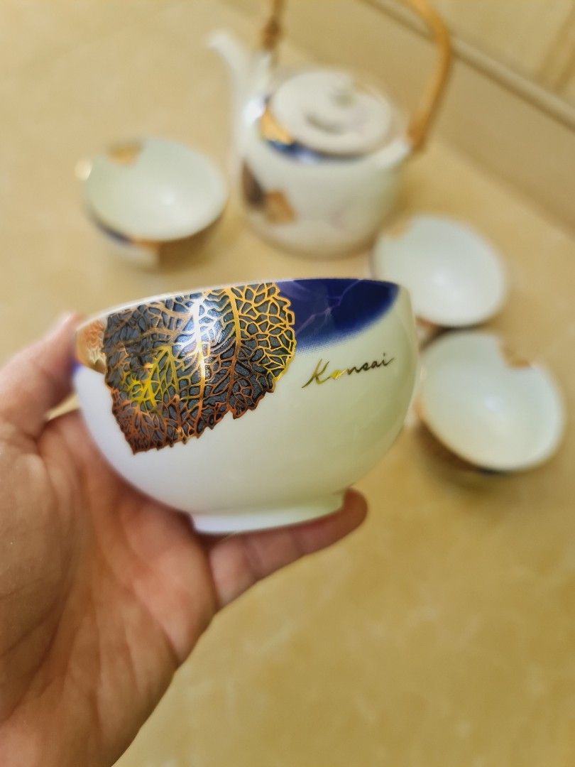 Kansai tea set Japan fine china on Carousell