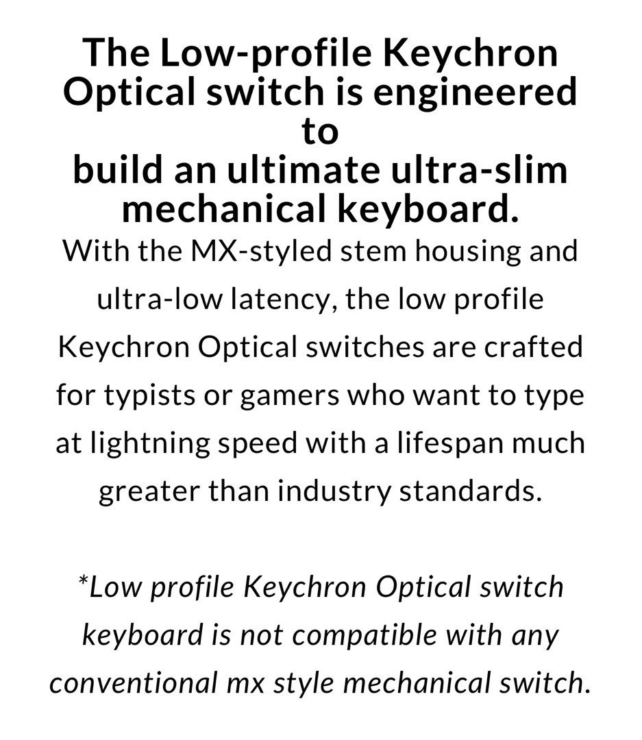 89 Keychron MINT Low Profile Optical Switch with FREE switch puller