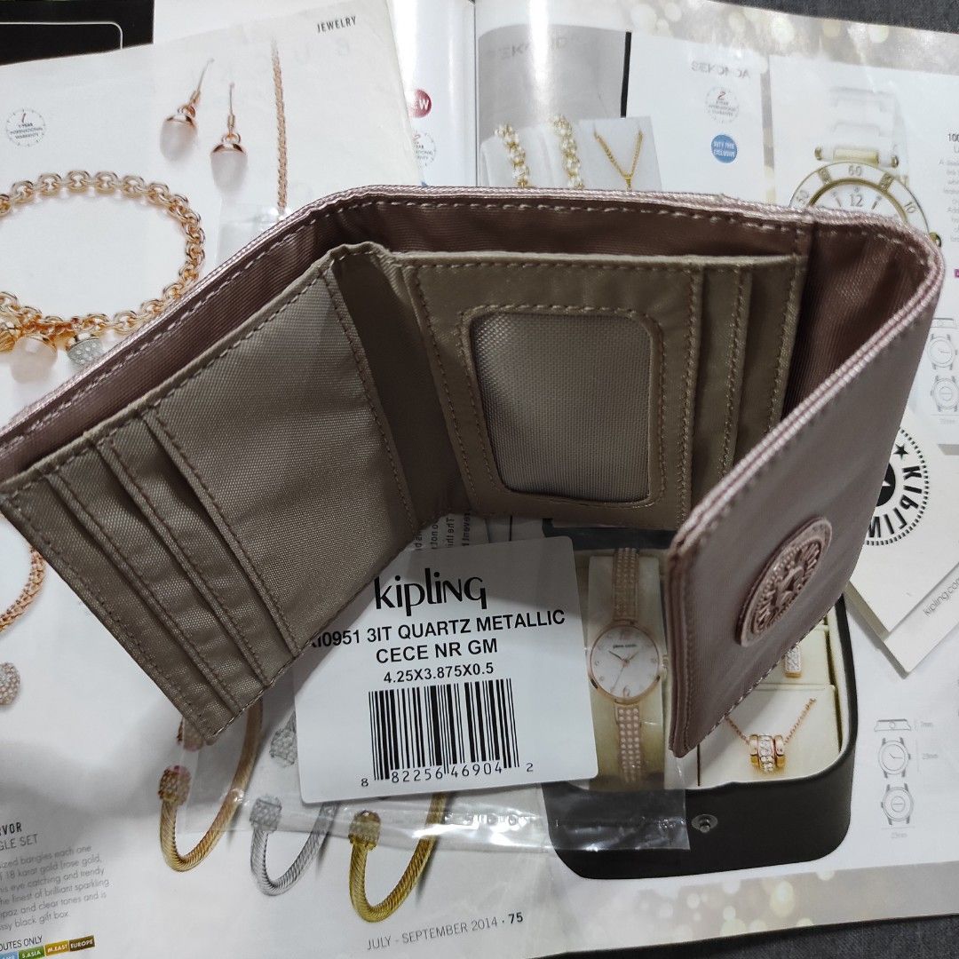 Cece small metallic leather store wallet