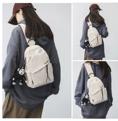 Korean style casual shoulder crossbody sling bag unisex chest bag for men and women big capacity SPI2485 Men s Fashion Bags Sling Bags on Carousell