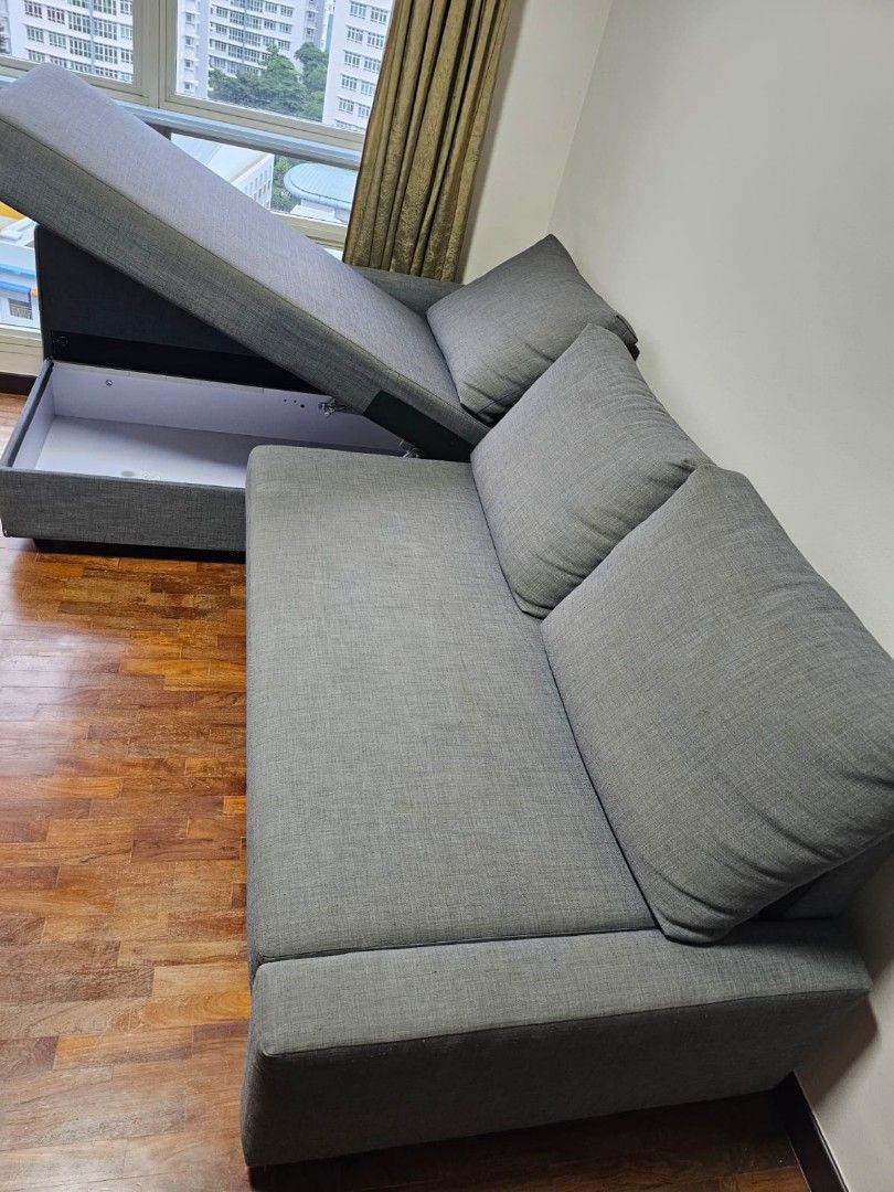 L Shape Sofa Bed Ikea, Furniture & Home Living, Furniture, Sofas on