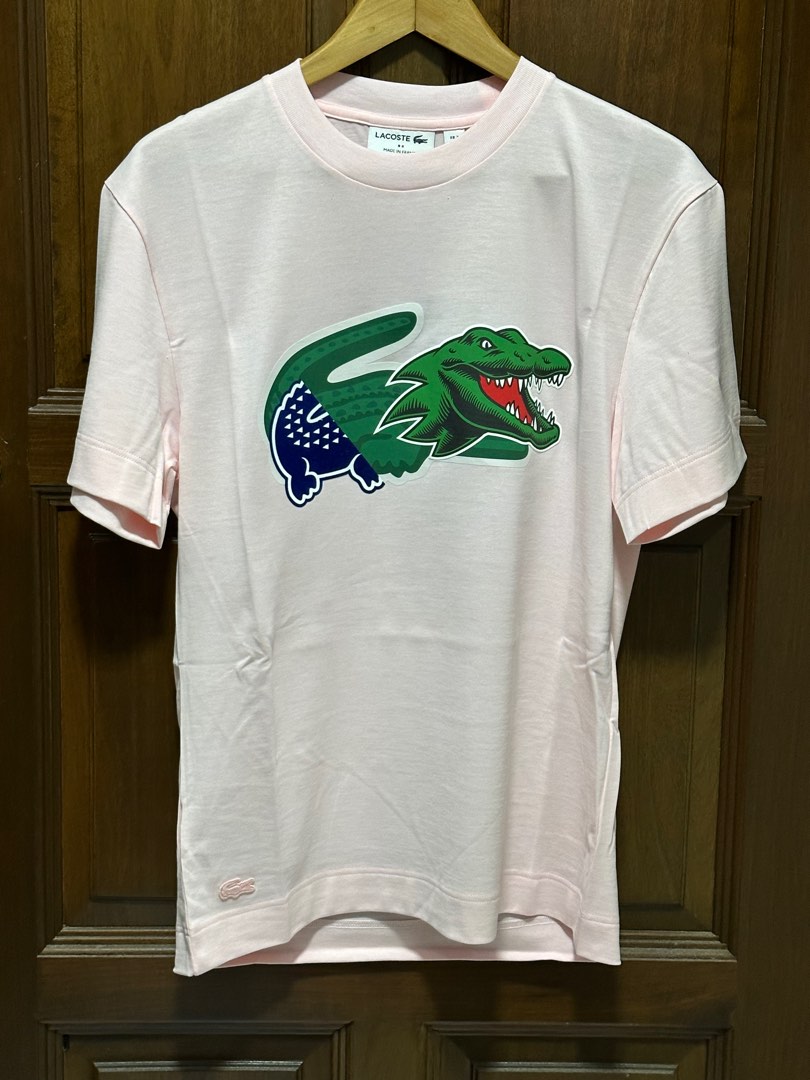 Lacoste Men T shirt Big Crocodile print Size S