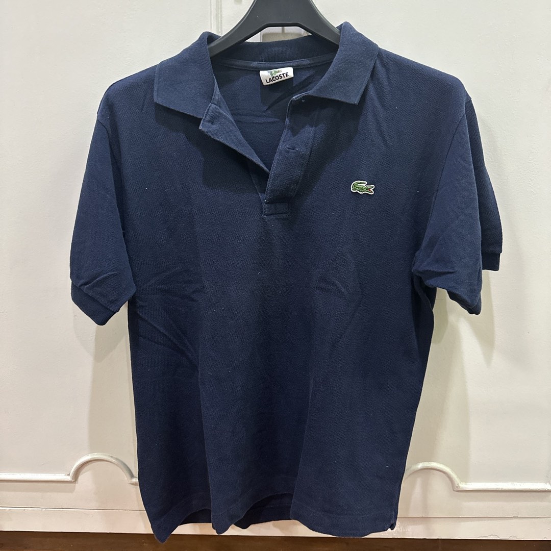 Lacoste Navy Polo Shirt, Men's Fashion, Tops & Sets, Tshirts & Polo