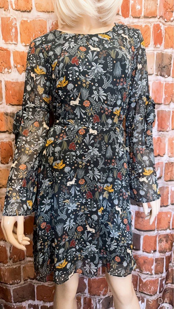 LC Lauren Conrad Runway Collection Floral Fit & Flare Dress