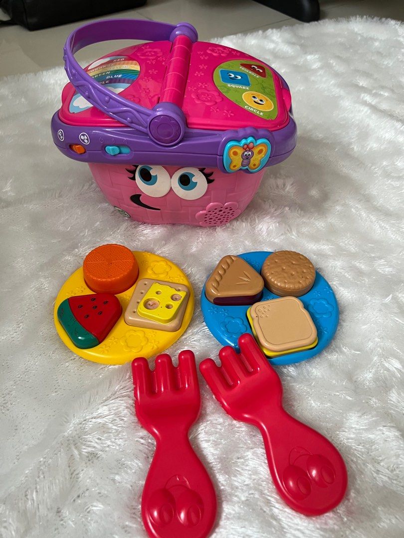LeapFrog Shapes and Sharing Picnic Basket Leapfrog keranjang piknik