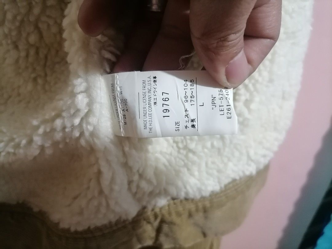 Lee corduroy sherpa jacket clearance