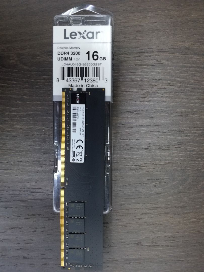 Lexar 16GB DDR4 Desktop (PC) RAM, Computers & Tech, Parts & Accessories,  Computer Parts on Carousell