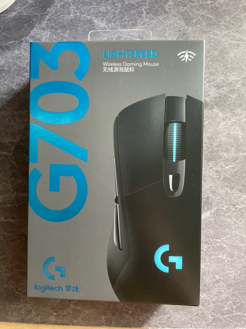 Logitech G703 hero lightspeed wireless gaming mouse, 電腦