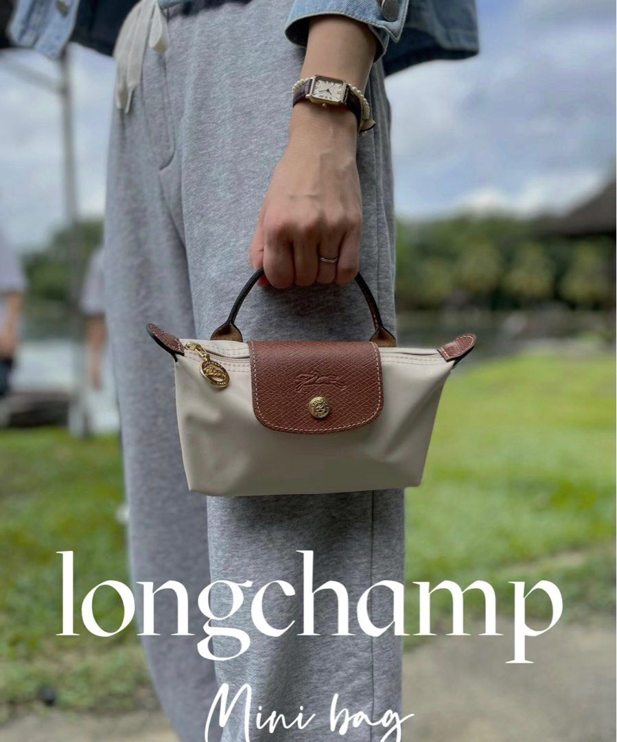 Longchamp Le Pliage Mini Pouch with handle