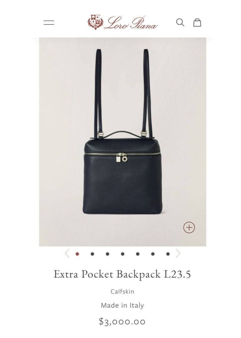 Loro piana Extra Pocket L23.5 Backpack 
