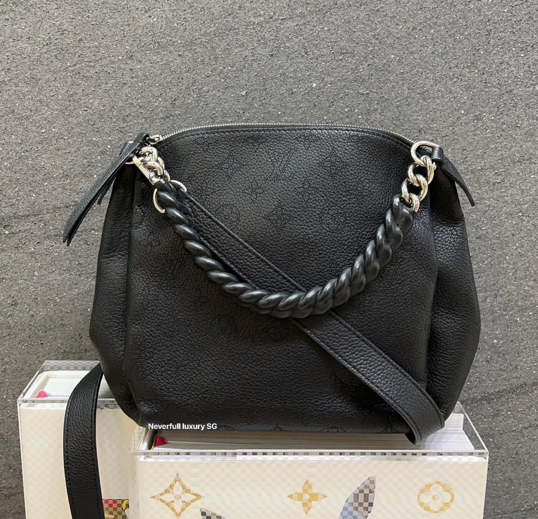 Louis Vuitton Babylone BB Noir Mahina Leather Bag, Luxury, Bags & Wallets  on Carousell