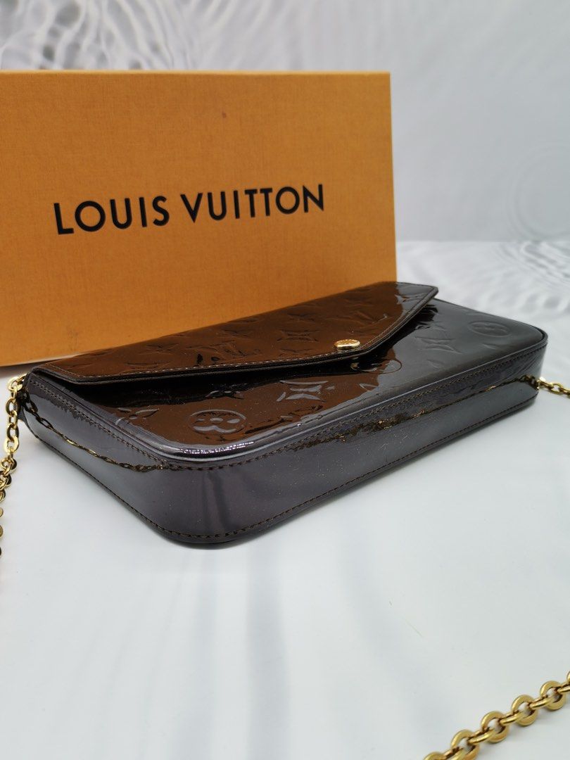 Louis Vuitton Monogram Vernis Felicie Pochette - Brown Crossbody